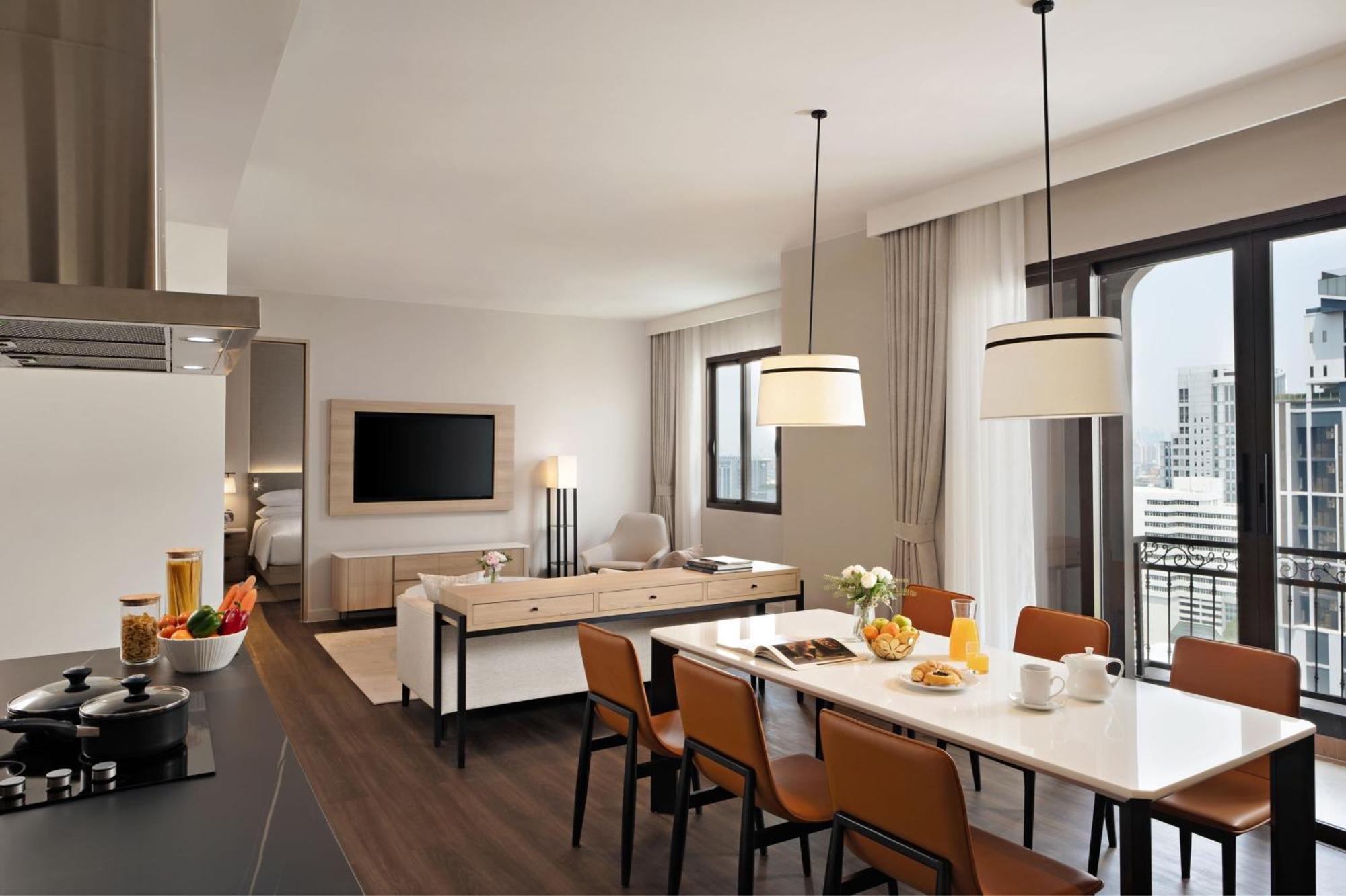 Marriott Executive Apartments Bangkok, Sukhumvit 101 Екстериор снимка